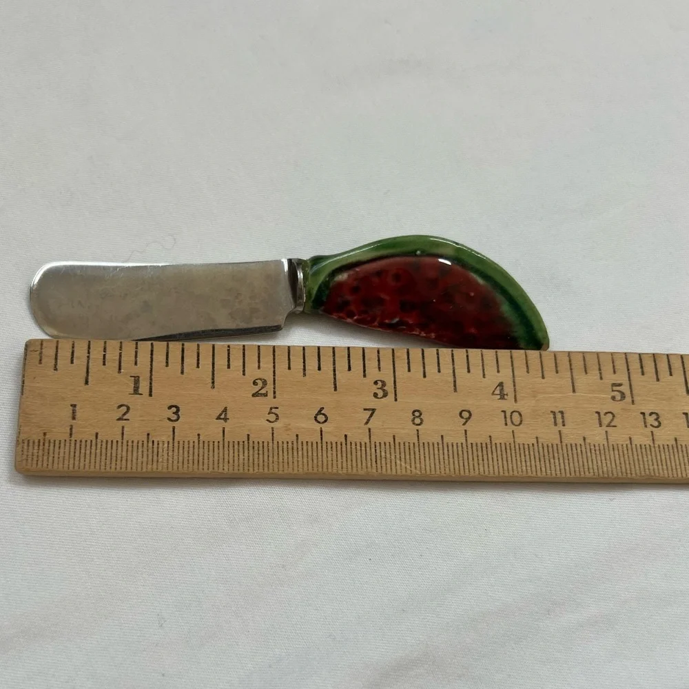 Goodfriend Spreaders Knife Cheese Server Spatula (2) Watermelon & Leaf